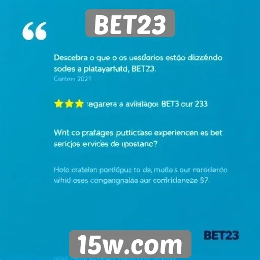 Opiniões de usuários sobre a plataforma BET23